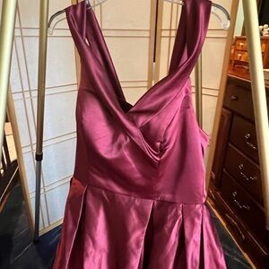 Wine colored formal gown